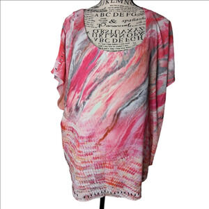 Live & Let Live XL Womens colorful blouse
